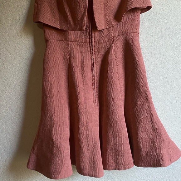 C/meo Collective Fluidity Fit & Flare Ribbed Strapless Pink Mini Dress Size XS - Picture 9 of 13